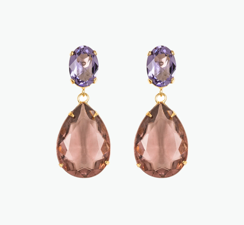 Kyra Earrings - Amethyst