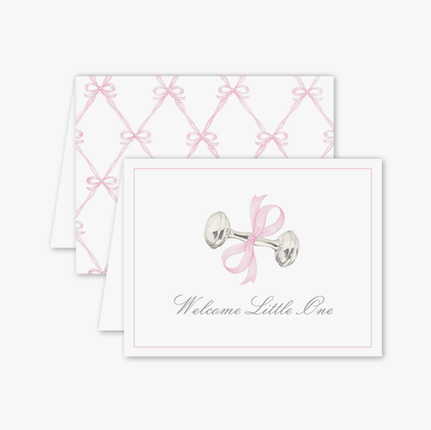 Rattle and Bow Pink