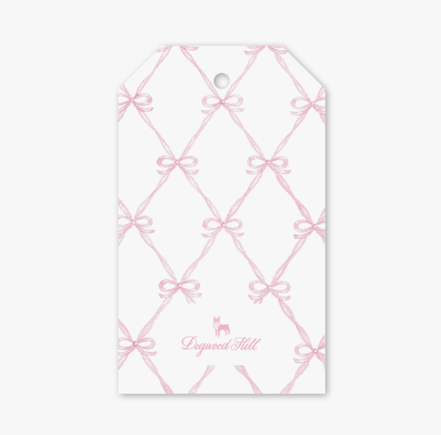 Rattle and Bow Pink Gift Tags