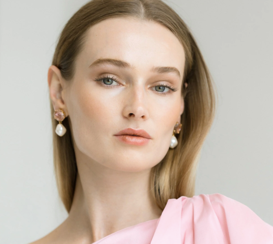 Tabitha Earrings - Antique Rose
