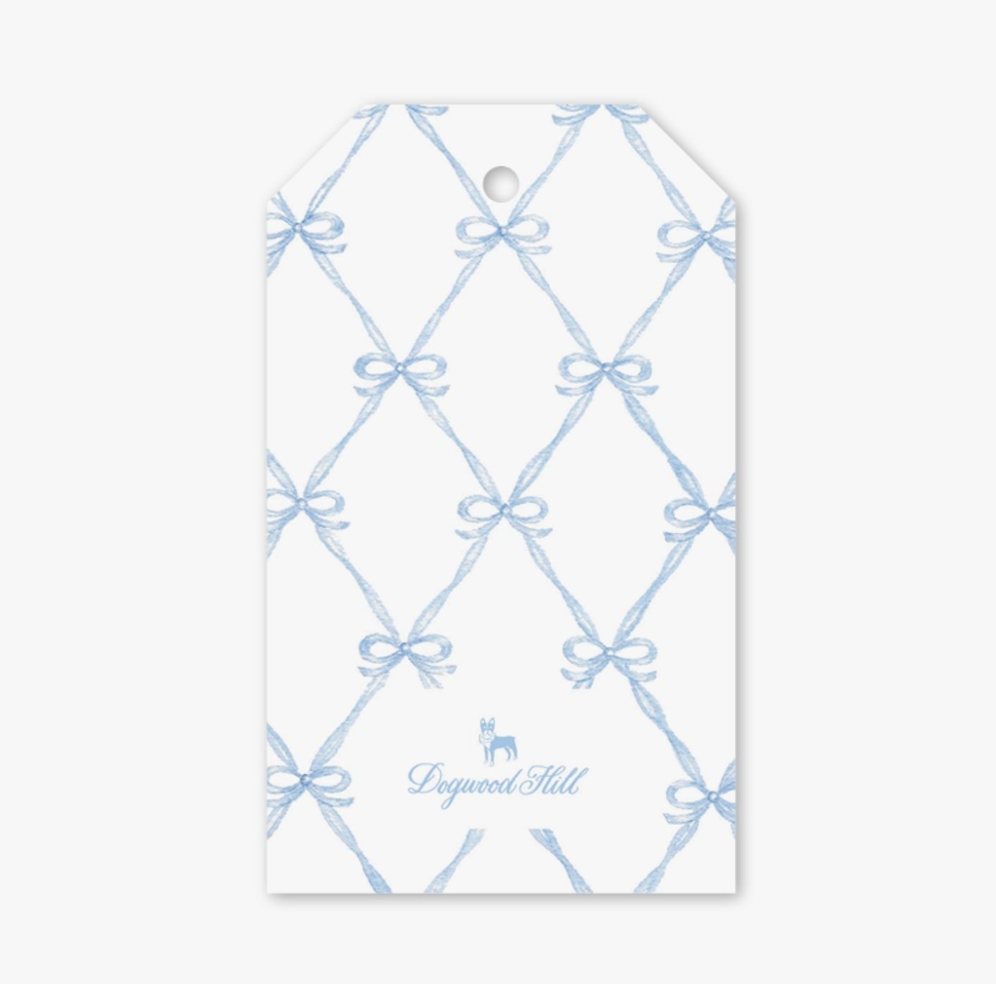 Rattle and Bow Blue Gift Tags