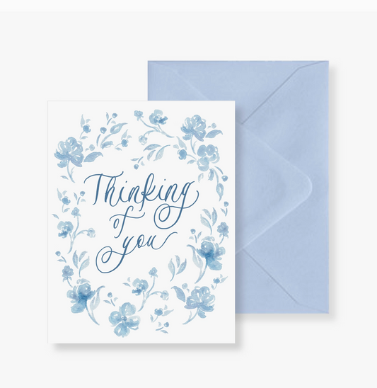 Thinking of You Watercolor Greeting Card